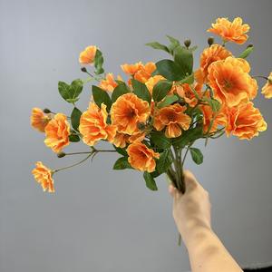 シルクデイジー造花ブーケオランダ菊結婚式ホーム写真装飾小道具装飾牧歌的な野の花 - Product Image 4