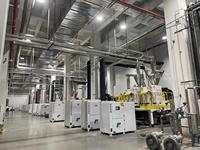 Refroidisseur d'eau industriel 10HP 30KW refroidi par air, réservoir d'eau en acier inoxydable 10RT, évaporateur à serpentin en cuivre, pompe, tension personnalisée OEM