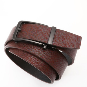 Ceintures en cuir de <span class=keywords><strong>vachette</strong></span> à cliquet automatique en stock d'usine pour hommes - Product Image 5