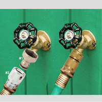 Raccord de tuyau eau haute pression robinet en laiton coupleur de tuyau d'arrosage adaptateur de connecteur à dégagement rapide raccords en acier inoxydable