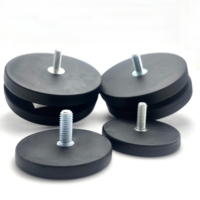 Aimants de toit de voiture Aimant de pot revêtu de caoutchouc néodyme 22mm 31mm 36mm 43mm 66mm 88mm M4 M5 M6