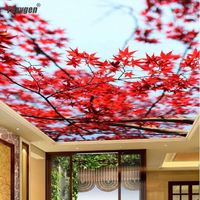 Plafond suspendu Pop effet 3D, plafond tendu, boîte d'éclairage, panneau de plafond en PVC, motifs en tissu