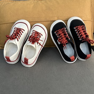 Thick-soled canvas shoes - 2026 new style, Korean version, versatile and breathable, student casual sneakers, white sneakers - Product Image 3