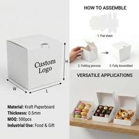Boîte en carton kraft gaufré écologique pour l'emballage de produits alimentaires et de cadeaux haut de gamme, recyclable, avec logo personnalisé, boîte en papier blanc, fabrication en usine
