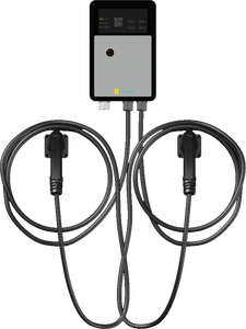 เครื่องชาร์จรถยนต์ไฟฟ้า 7kW 220V แบบเฟสเดียว ติดผนัง/ติดเสา ชาร์จไฟ AC 32A กันน้ำ พร้อมปลั๊กชาร์จสองหัว - Product Image 2