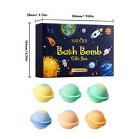 Bombes de bain hydratantes naturelles écologiques de luxe à base de noix de coco pour enfants - Emballage en coffret cadeau