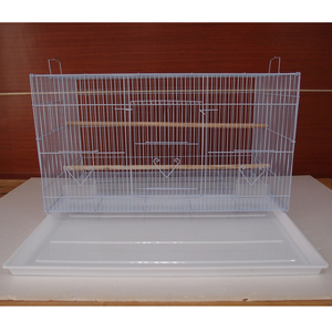 76.5x45x46cm ekstra büyük kuş kafesi papağan pet toptan büyük açık ucuz ferforje kanarya kuş kafesi yetiştiriciliği büyük kafes - Product Image 5