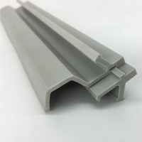 Profilé en PVC extrudé sur mesure, écologique, fabriqué en Chine, pour rails coulissants de fenêtres et portes de supermarchés