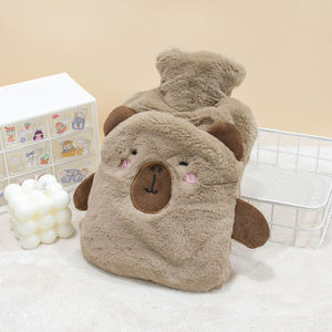 Bolsa de agua caliente de felpa de 1000ml con funda suave y esponjosa para calentar manos, pies y estómago - Product Image 4