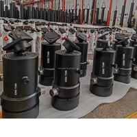 Mini vérin hydraulique télescopique multi-étages avec construction en acier et roulement pour remorque benne basculante, pression 250 bars