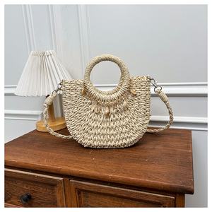 Bolso <span class=keywords><strong>de</strong></span> <span class=keywords><strong>playa</strong></span> <span class=keywords><strong>de</strong></span> paja para mujer, bolso <span class=keywords><strong>de</strong></span> hombro, bolso ecológico <span class=keywords><strong>de</strong></span> verano, minimalista, para trabajo, viajes, versátil, <span class=keywords><strong>de</strong></span> gran capacidad, bolsos <span class=keywords><strong>de</strong></span> diseñador - Product Image 1