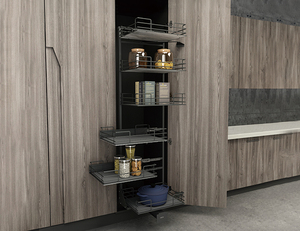 Organizador de Cocina Multifuncional de 4/6 Niveles con Amortiguación y Cierre Suave, Cesta Horizontal Abatible con Clip para Utensilios Altos - Product Image 1