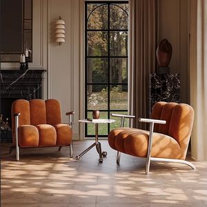 <span class=keywords><strong>Silla</strong></span> de ocio moderna estilo Vintage Wabi-Sabi para el hogar informal, sala de estar, balcón, sofá individual, <span class=keywords><strong>silla</strong></span> de diseño para Chandigarh - Product Image 2