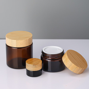 Bán Buôn 30G 50G 60G 100G Bằng Gỗ Nắp Lọ Thủy Tinh Cho Mỹ Phẩm Dầu/Mỹ Phẩm Kem Jar/<span class=keywords><strong>30Ml</strong></span> 20Ml <span class=keywords><strong>15Ml</strong></span> 10Ml 5Ml Kem Container Jar - Product Image 2