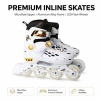 Patins à roulettes en ligne en gros, cadre en alliage d'aluminium, roulement ABEC-7, roue en PU, botte en PP, patinage récréatif en extérieur, unisexe