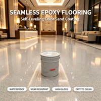 Enduit époxy coloré pour intérieur et extérieur, résistant à la saleté et à l'usure, pour la décoration de maisons, hôtels et villas