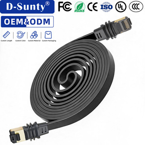 Câble de remplacement plat Cat8 Starlink Gen3, câble de connexion Internet satellite haute vitesse, longueur personnalisée OEM ODM - Product Image 1