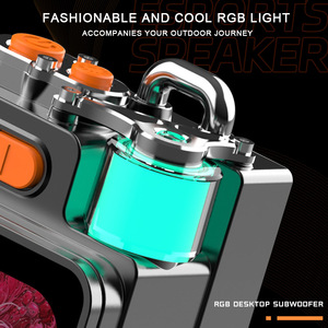 Loa di động thông minh mini màn hình cảm ứng tích hợp ứng dụng, có chức năng tạo tiếng ồn trắng & đèn RGB, hệ thống âm thanh subwoofer, quà tặng - Product Image 3
