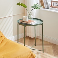 KINNO Table d'appoint ronde créative en fer Design moderne Table de chevet basse pour la maison, mini meubles de salon d'angle