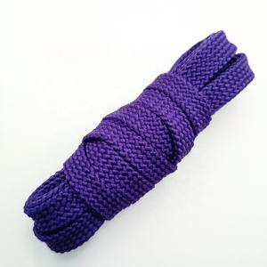 Grosir desain baru 10mm sepatu olahraga keren kepang datar neon tali sepatu cetak ujung plastik transparan poliester Maoyuan - Product Image 5