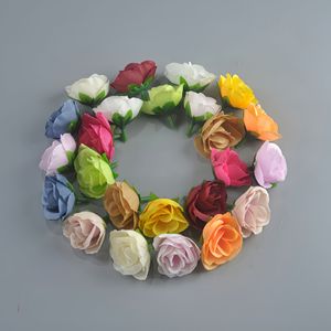 Tête de rose artificielle petite bourgeon de rose 4cm pour arrangement DIY, décoration de mariage, bouquet floral, couronne, accessoire pour cheveux - Product Image 4