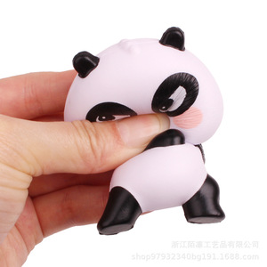 Panda Fidget Toy Pu Material Slow <b>Rebound</b> Stress Relief Gift For Kids 5 7 Years Unisex - Product Image 1