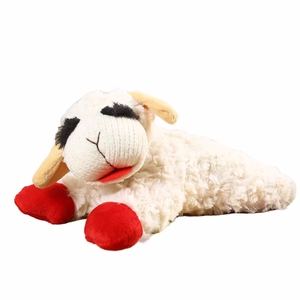 2025 Venta caliente Multipet Cordero Chop Squeaky Pet Pack Juguete Perro de peluche Juguete interactivo y de movimiento - Product Image 1