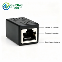 Coupleur RJ45 CAT6 en ligne femelle-femelle, connecteur d'extension de câble Ethernet Gigabit LAN, Plug and Play