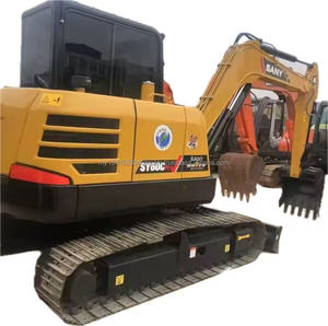 Sany60 a utilisé la mini excavatrice hydraulique de chenille de 6 tonnes 95% nouvelle excavatrice d'occasion Sany Sy60c à vendre - Product Image 1