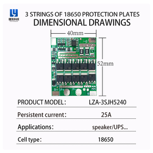 BMS 10A 15A 20A 25A 3S pcba Sản phẩm bán buôn từ nhà sản xuất, Pin LiFePO4 cho các sản phẩm điện tử - Product Image 5