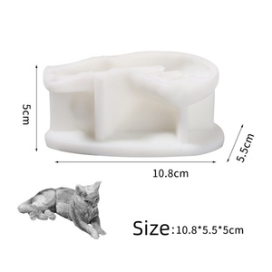 Molde de silicona 3D DIY de resina para velas con forma de animales (gato, perro) para decoración del hogar, molde para velas aromáticas al por mayor - Product Image 6