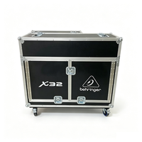 Flight case en contreplaqué et aluminium pour table de mixage numérique X32 M32, imprimante DNP RX1 et microphone – Flight case de transport sur mesure pour X32 M32