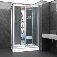 Cabine de douche à vapeur, salon, coin, sauna, italien