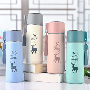 सुंदर 450 मिली स्टार हिरण ग्लास पानी की बोतल उपहार विज्ञापन कप स्मृति मुद्रण कप की बोतल - Product Image 1