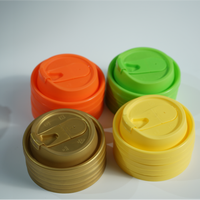 Vasos Desechables de Plástico PP de 90 mm de Calibre, Aptos para Alimentos, Coloridos, Antiderrames, con Tapas Compatibles y Cierres para Botellas, Venta al Por Mayor