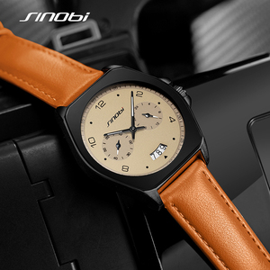 Reloj de Pulsera de Cuarzo para Hombre con Correa de Cuero Genuino de Alta Calidad, con Calendario, Resistente al Agua, de Alta Textura y a la Moda - Product Image 6