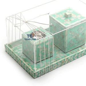 Best Selling Mother of Pearl Mubkhar Serving <b>Tray</b> From Vietnam for Eid and Ramadan Special Occasions - Product Image 3