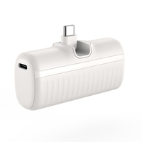 Vente en gros de chargeurs portables sans fil de type C ABS mini 5000 mAh 22,5 W à charge rapide, chargeur de voyage universel à charge rapide