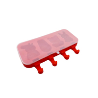 Plateau à glaçons en silicone en forme de dinosaure amusant, flexible et réutilisable pour les enfants et les fêtes