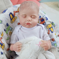 Muñeca de Bebé Reborn de Silicona Vinílica Pintada en 3D de 18 Pulgadas, Juguete Suave, Modelo de Muñeca de Bebé Reborn con Vasos Sanguíneos Visibles, Liquidación