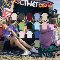 T-shirts pour hommes en coton 100% uni avec logo personnalisé imprimé, impression par transfert thermique, coupe classique, écologiques, 180 grammes, commande en gros