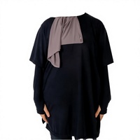 Vêtements musulmans pour femmes sur mesure OEM, vente en gros à Dubaï, vêtements de sport à séchage rapide à manches longues, ensemble 2 pièces en spandex/polyester, respectueux de l'environnement