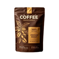 Bolsas de Café de Papel Kraft Ecológicas con Impresión Personalizada, Bolsa con Cierre y Base Plana, Forrada con PLA, para Empacar Granos de Café y Alimentos