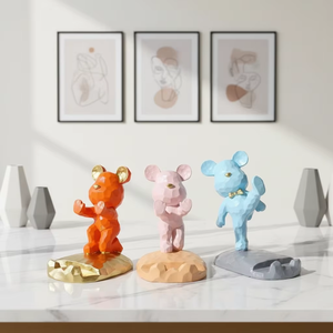 Penyangga Tablet & Ponsel Berbentuk Beruang Resin Sintetis Gaya INS, Kartun, untuk Meja, Hadiah untuk Pelajar, Dekorasi Rumah, Hiasan Hari Valentine - Product Image 6
