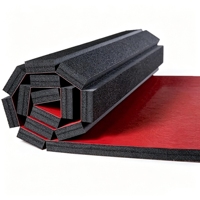 Tapis de gym multi-usages XPE enroulable, tapis de fitness portable pour la maison, le yoga, le pilates et les étirements