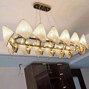 VH Đèn Chùm Pha Lê hậu hiện đại sáng tạo hạt dứa sang trọng biệt thự Đèn chùm sống phòng ngủ ăn uống lắp đặt Trần - Product Image 4