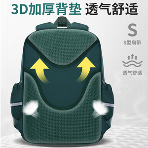 Sesame Baby Elementary School <b>Backpack</b> <b>Large</b> Capacity Multi Compartment Water Resistant Student Use - Product Image 3