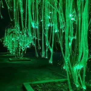 Lumière à fibres optiques LED pour la décoration extérieure des arbres 0,75 mm * 200 pièces * 4 m Paquet de fibres optiques - Product Image 1