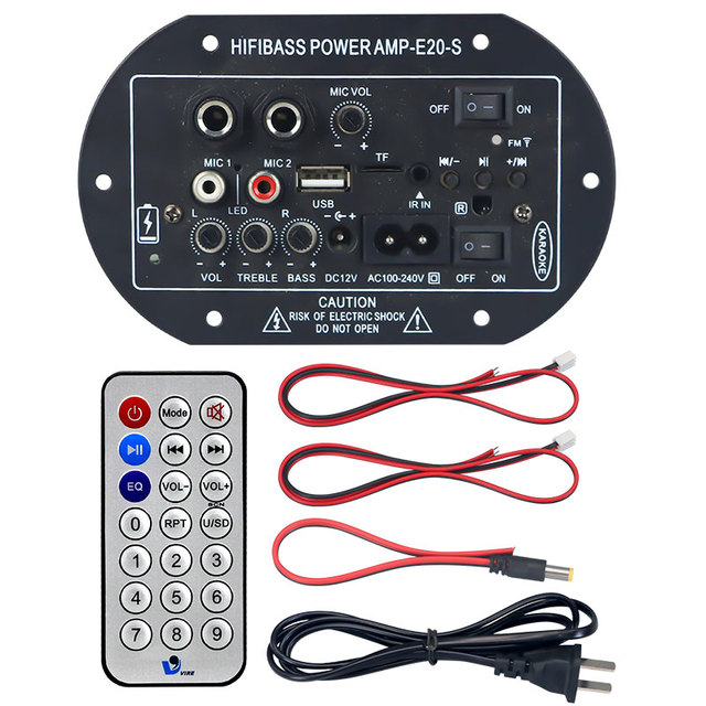 VIRE 20W Mono Bluetooth Amplifier Board 74V Li-ion Battery Portable Speaker Class D Audio Amp Module Amplification Board