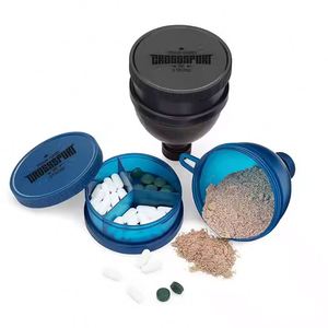Customized Logo Mini Plastic Drinkware Portable <b>Protein</b> Powder Container with Funnel Mini Storage Water <b>Bottle</b> - Product Image 3